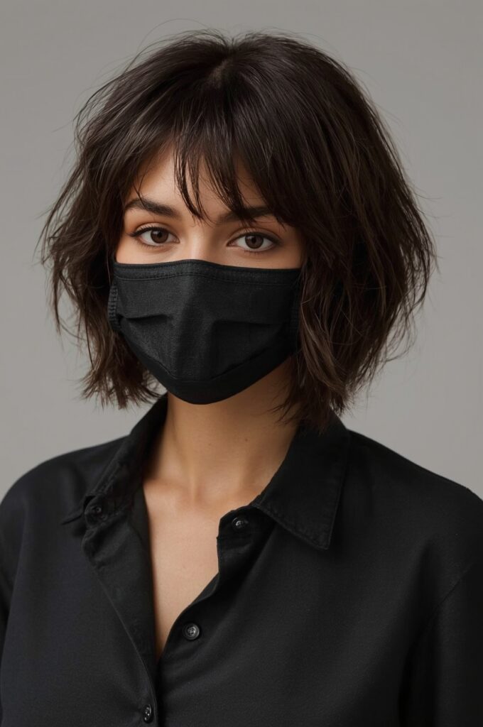 Wispy Bangs with Sleek Long Bob