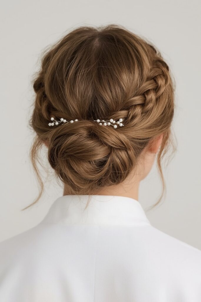 Double Halo Braids for Bridesmaids