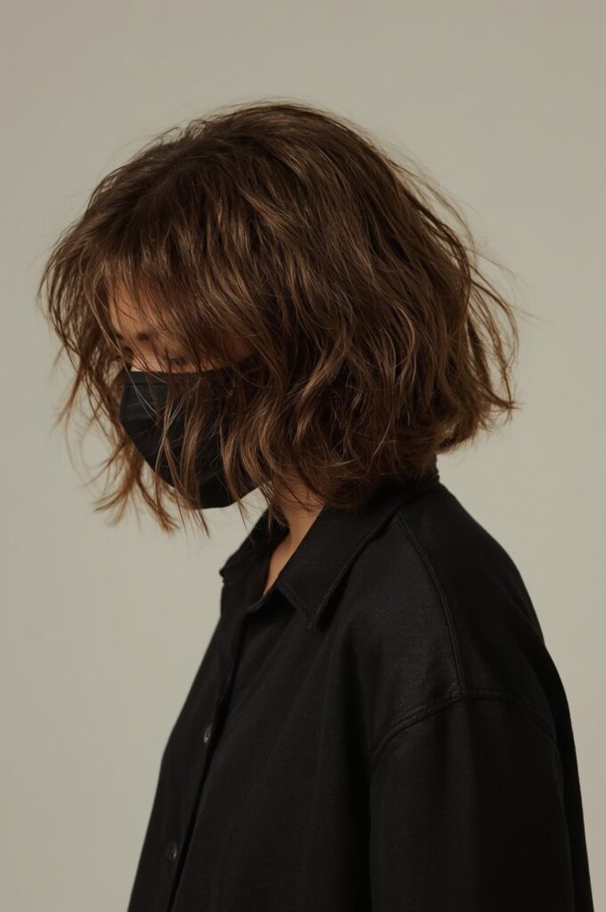 Feathered Side Part Weave