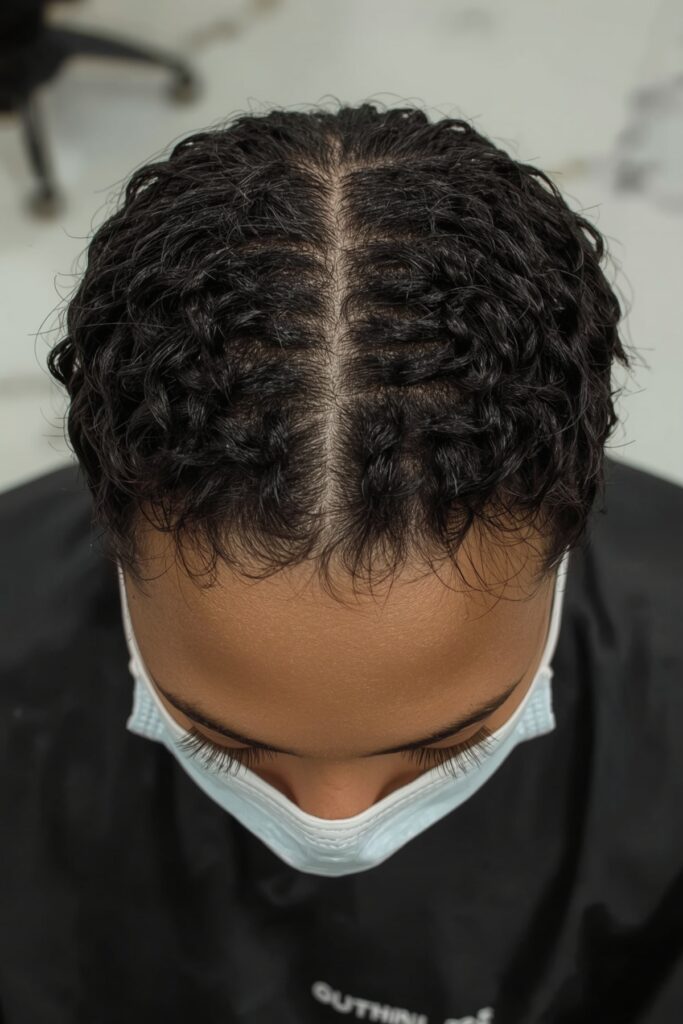 Flat Twists with Braided Center Part