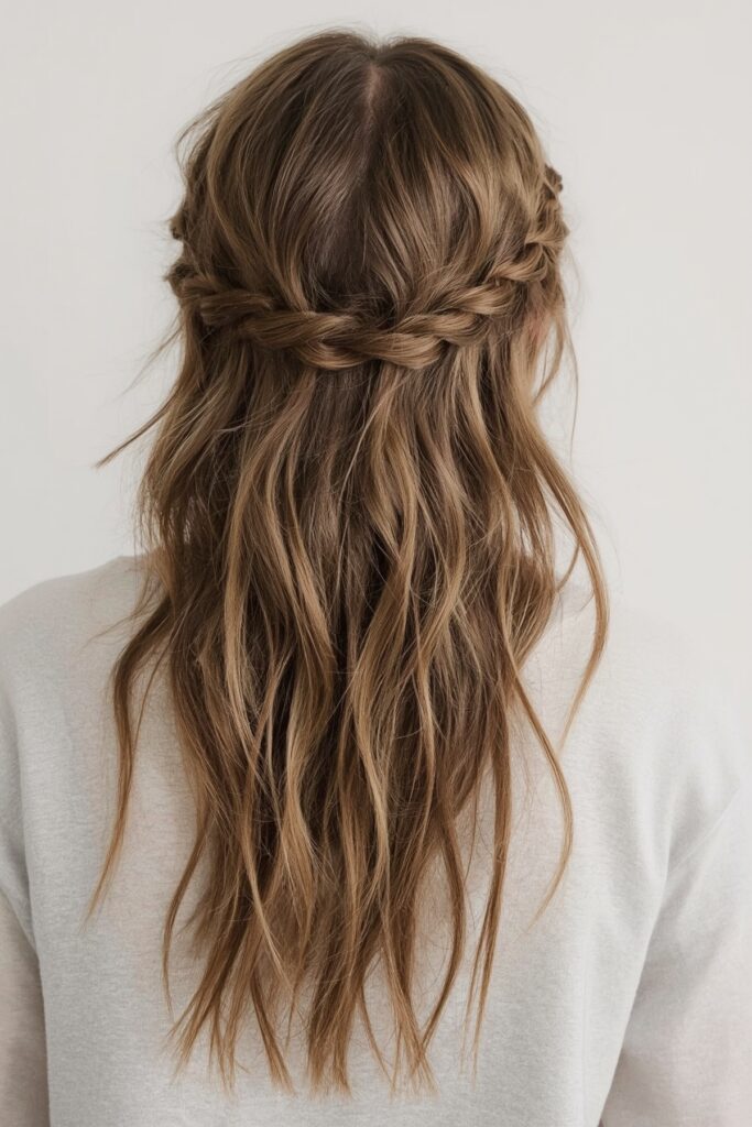 Bohemian Knotless Braids with Loose Ends