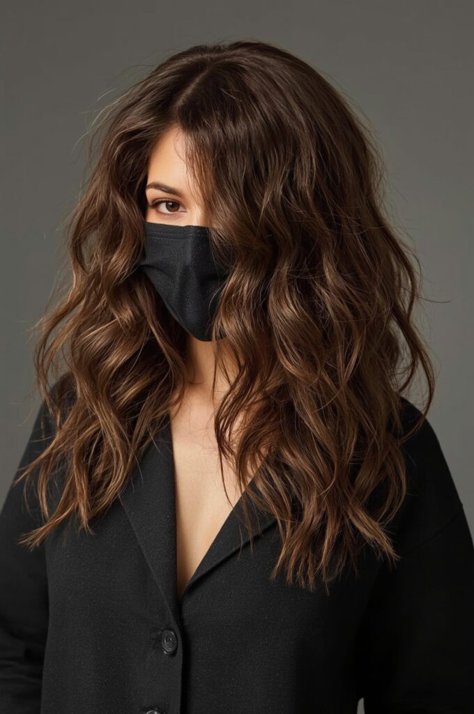 Side Part with Voluminous Blowout
