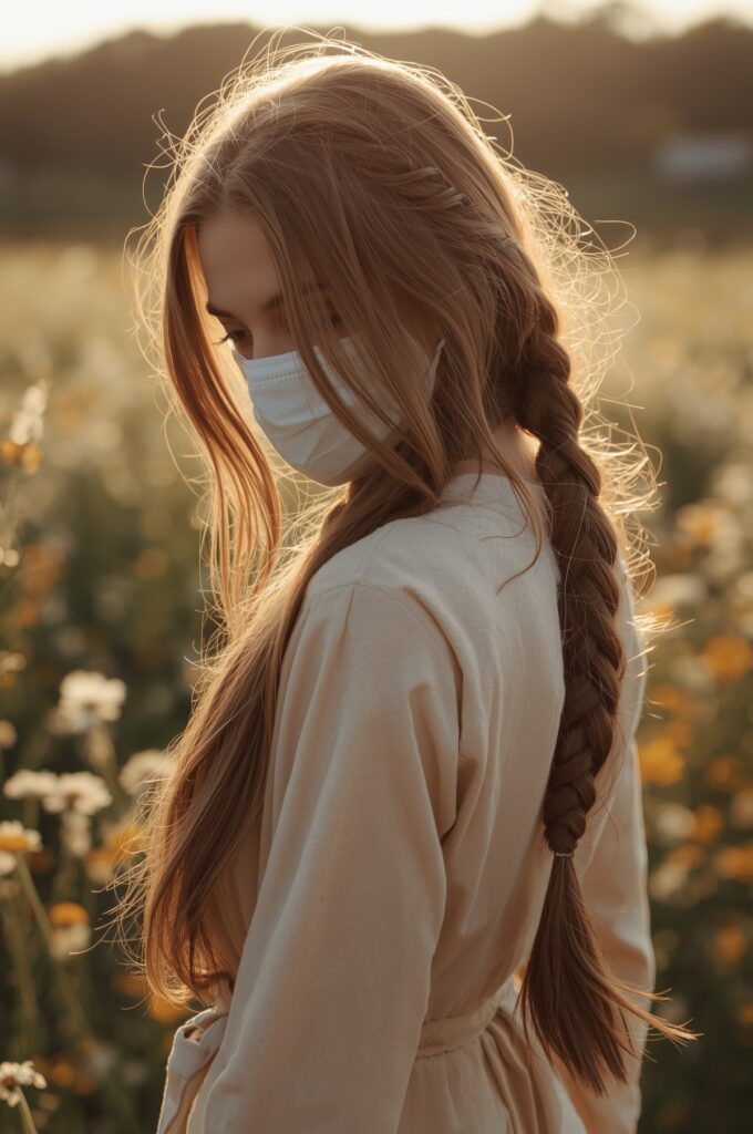 Side Part with Loose Bohemian Braids