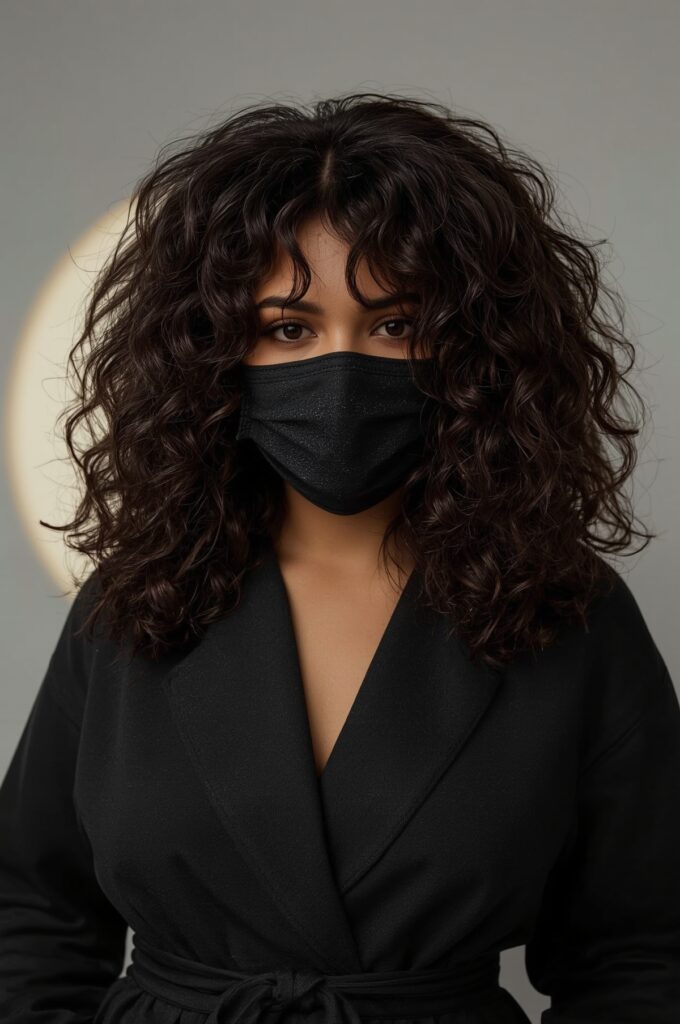 Voluminous Side Part Curls