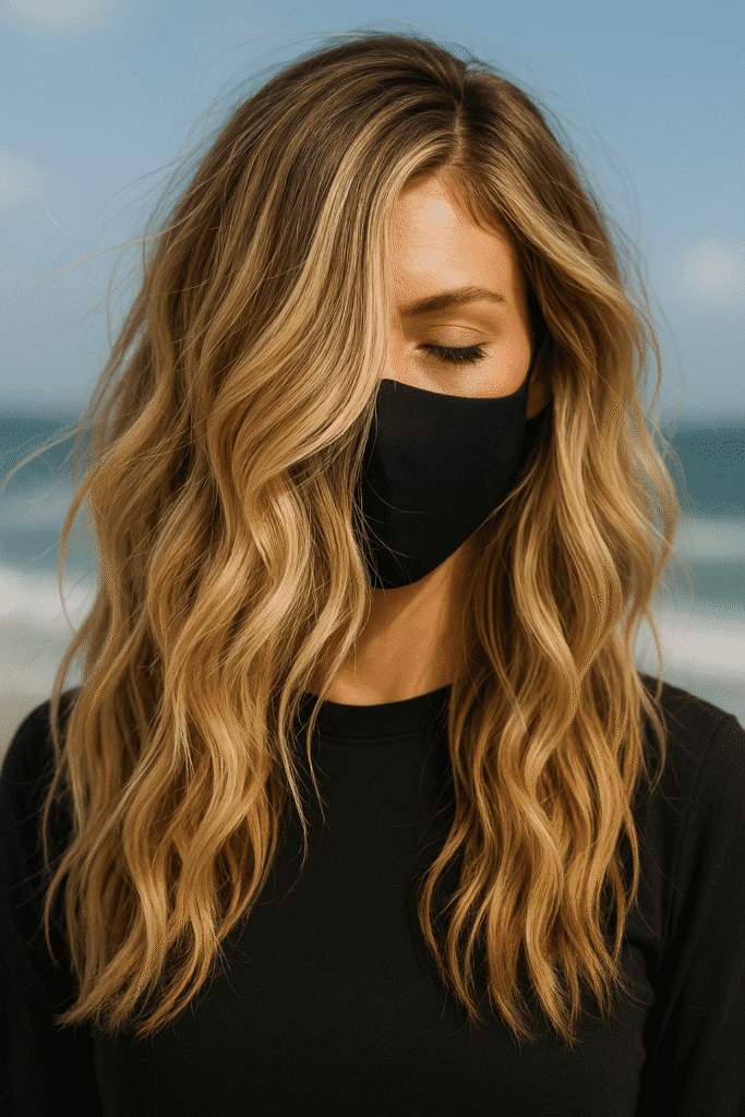 Beachy Waves with Side Part