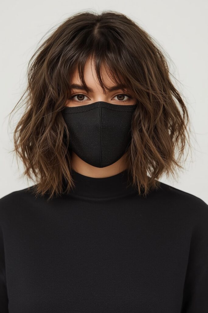 Chin-Length Wavy Bob