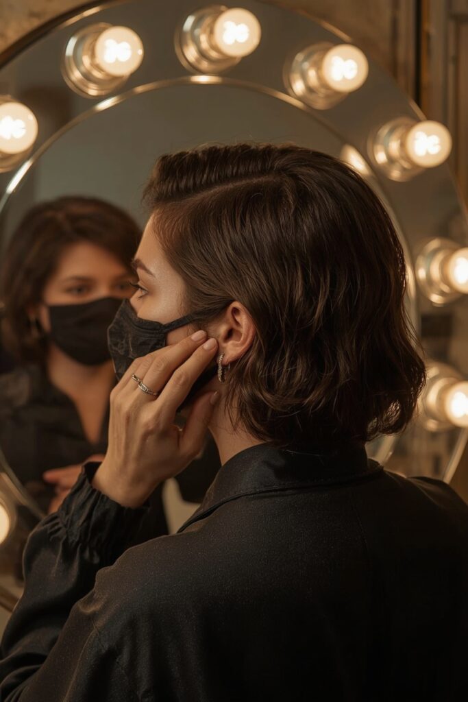 Retro Side Part Finger Waves