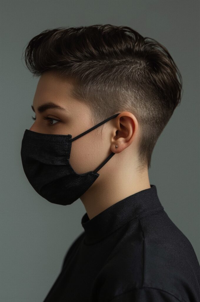 Pixie with Bold Undercut Designs