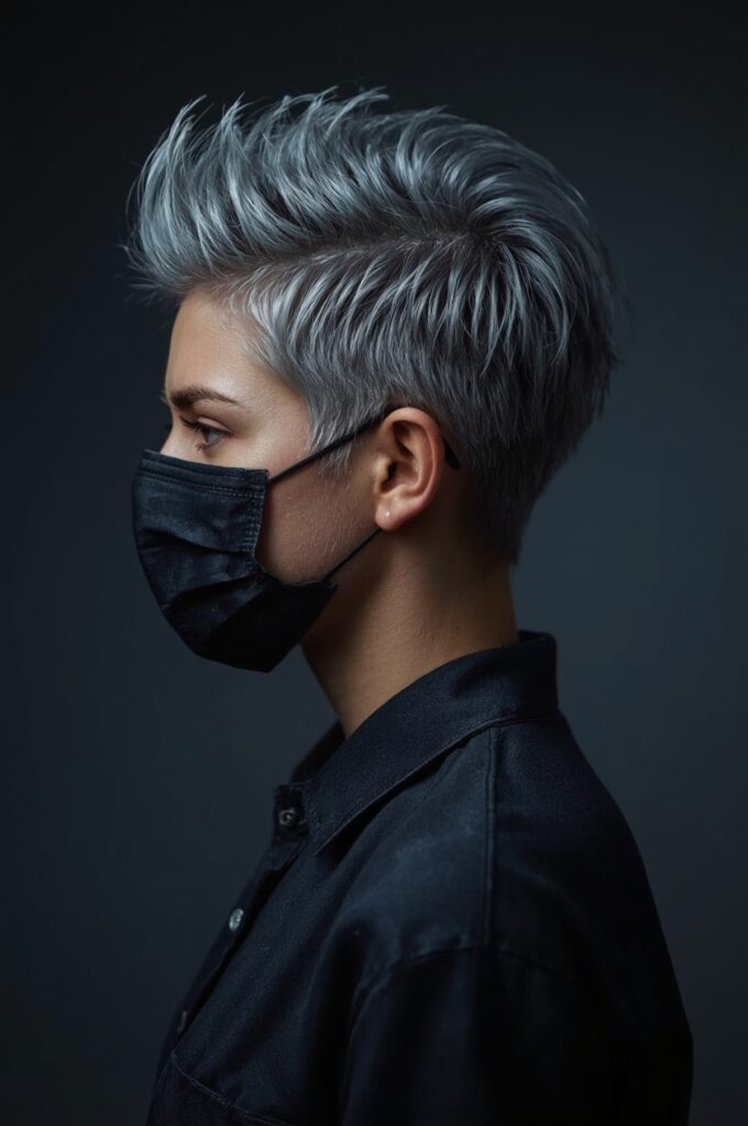 Edgy Faux Hawk Pixie