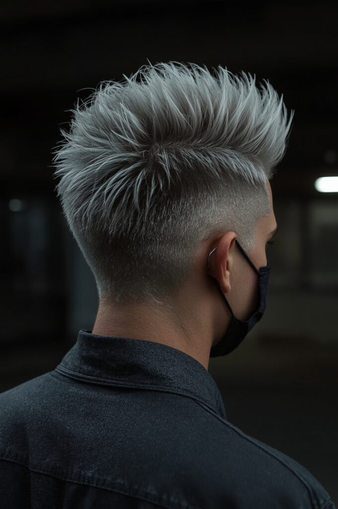 Textured Mohawk with Fade