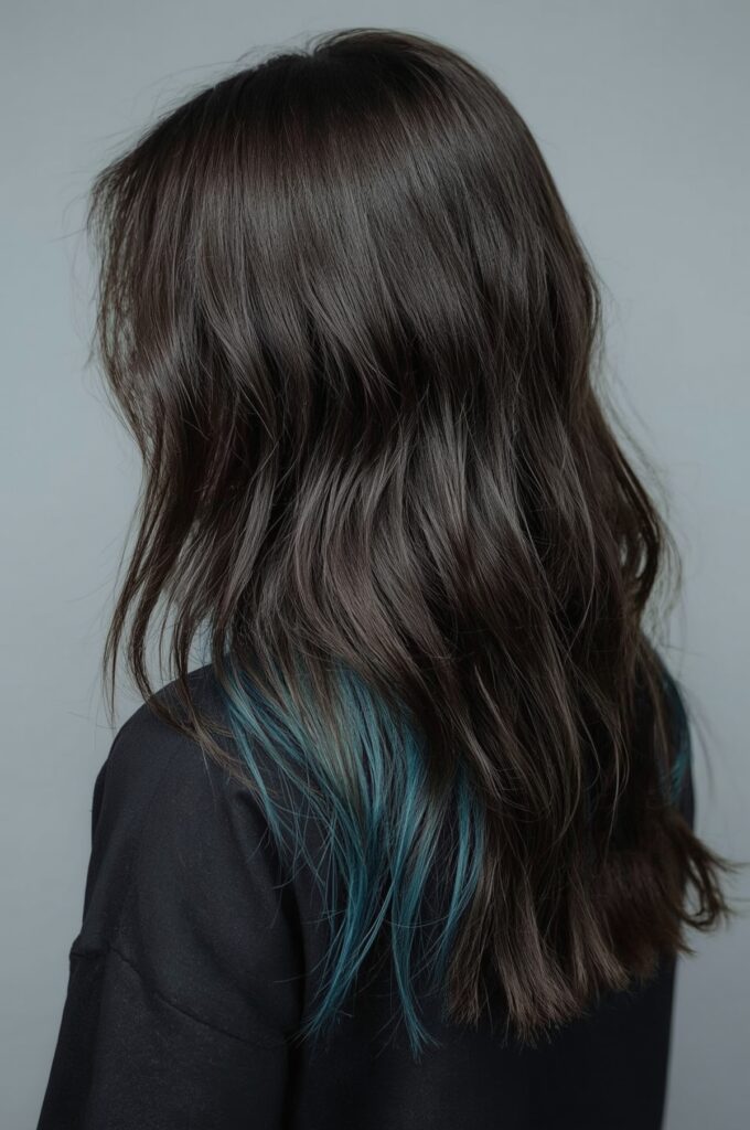 Long Layers with Peek-a-Boo Color