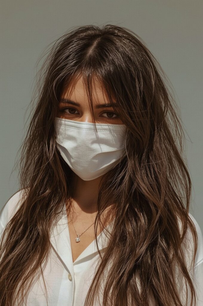 Wispy Bangs Paired with Long Braided Styles