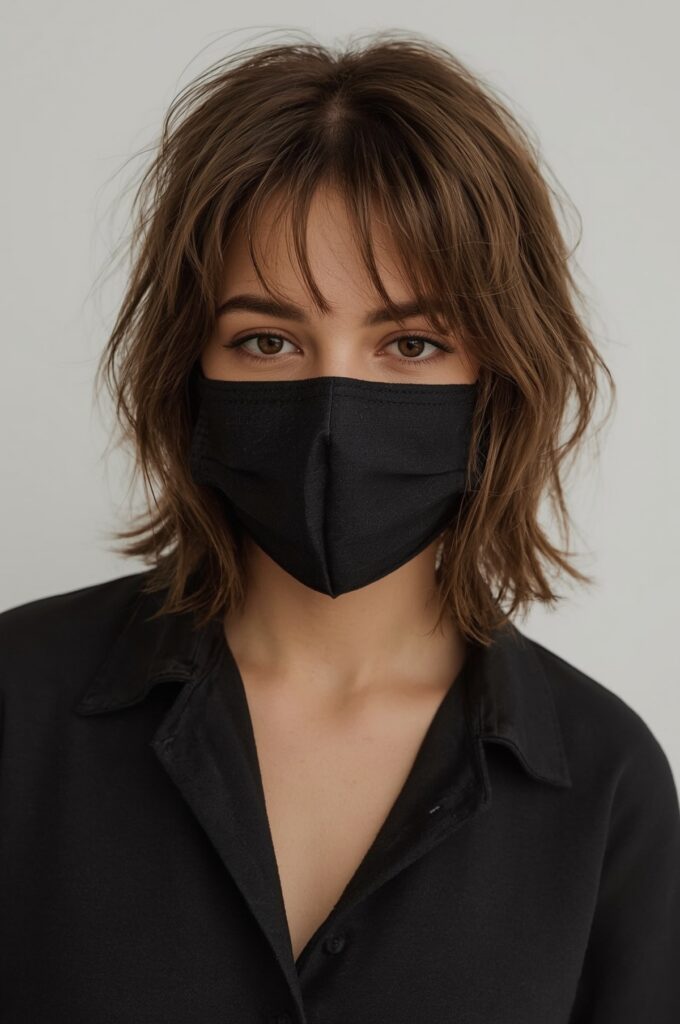 Wispy Micro Bangs with Soft Layers