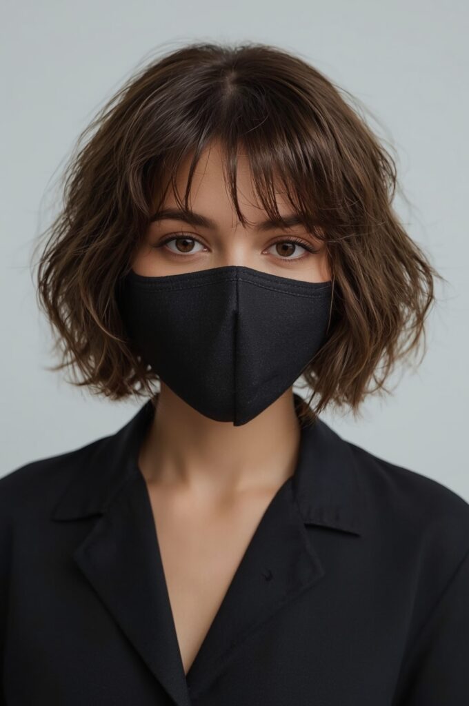 Bob with Flipped-Out Wispy Fringe