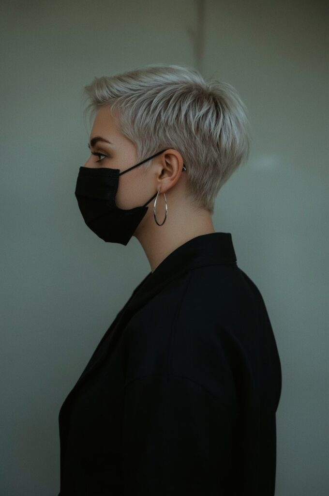 Asymmetrical Pixie with Side Shave