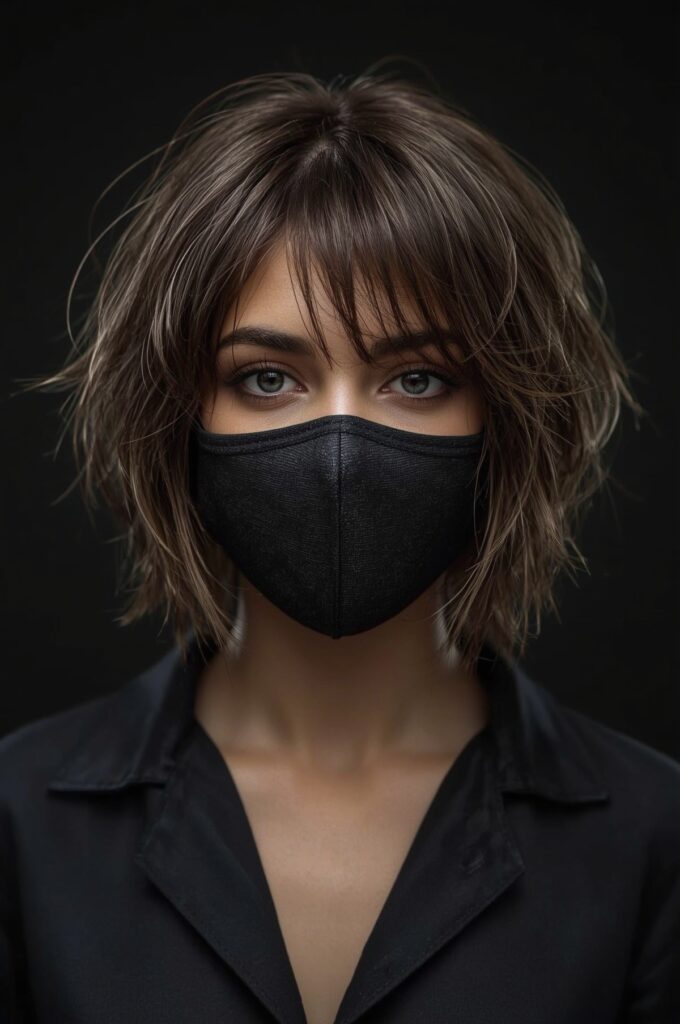 Inverted Bob with Feather Bangs