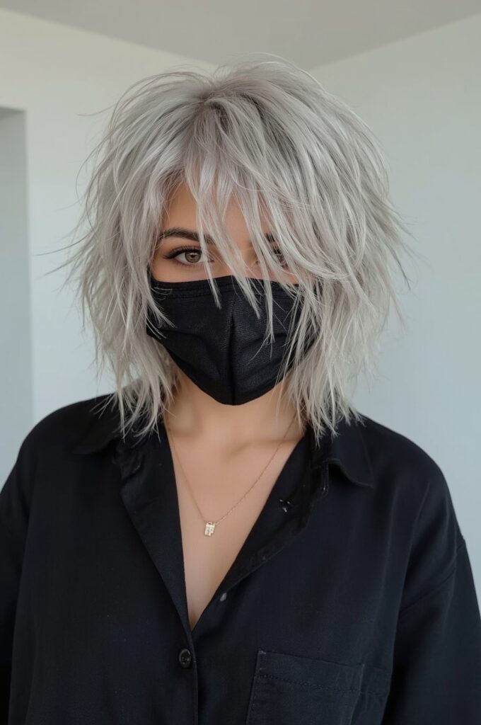 Asymmetrical Layers with Wispy Fringe