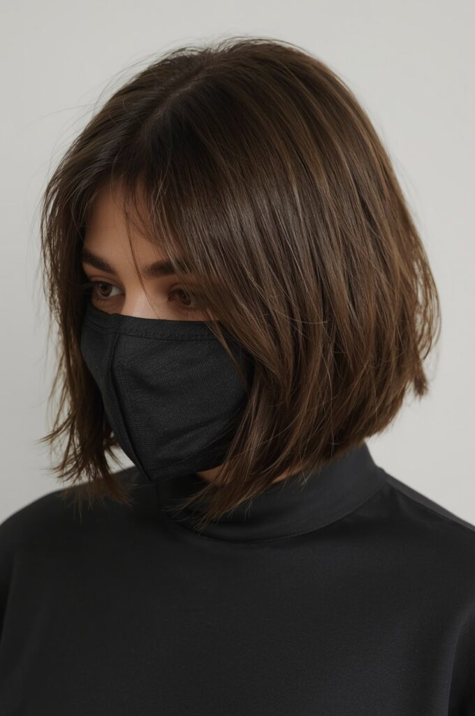 Rounded Bob with Soft Bangs