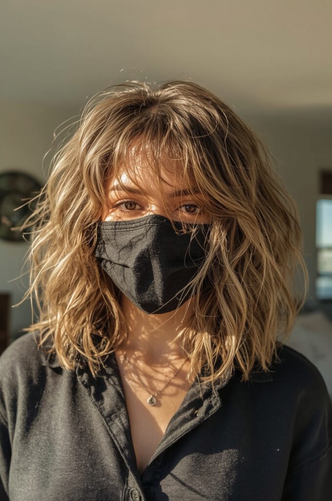 Voluminous Shag Layers with Wispy Bangs