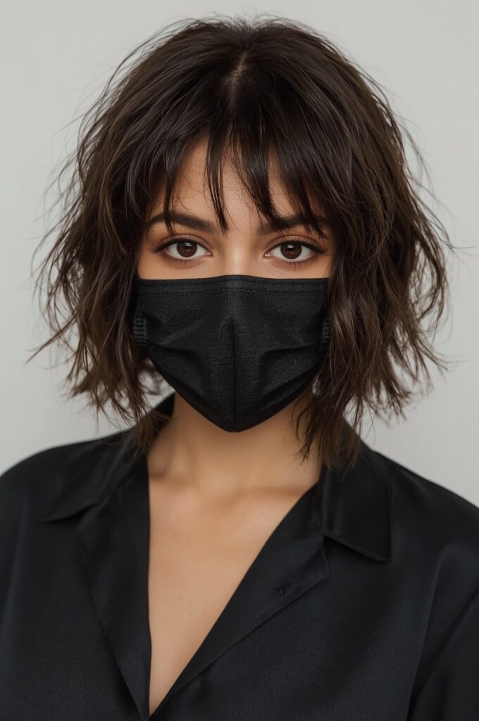 Jaw-Length Bob with See-Through Bangs