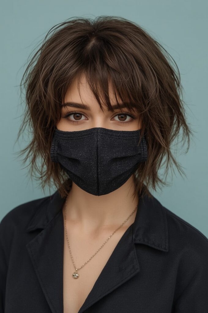 Soft Razor Cut Bob with Wispy Bangs