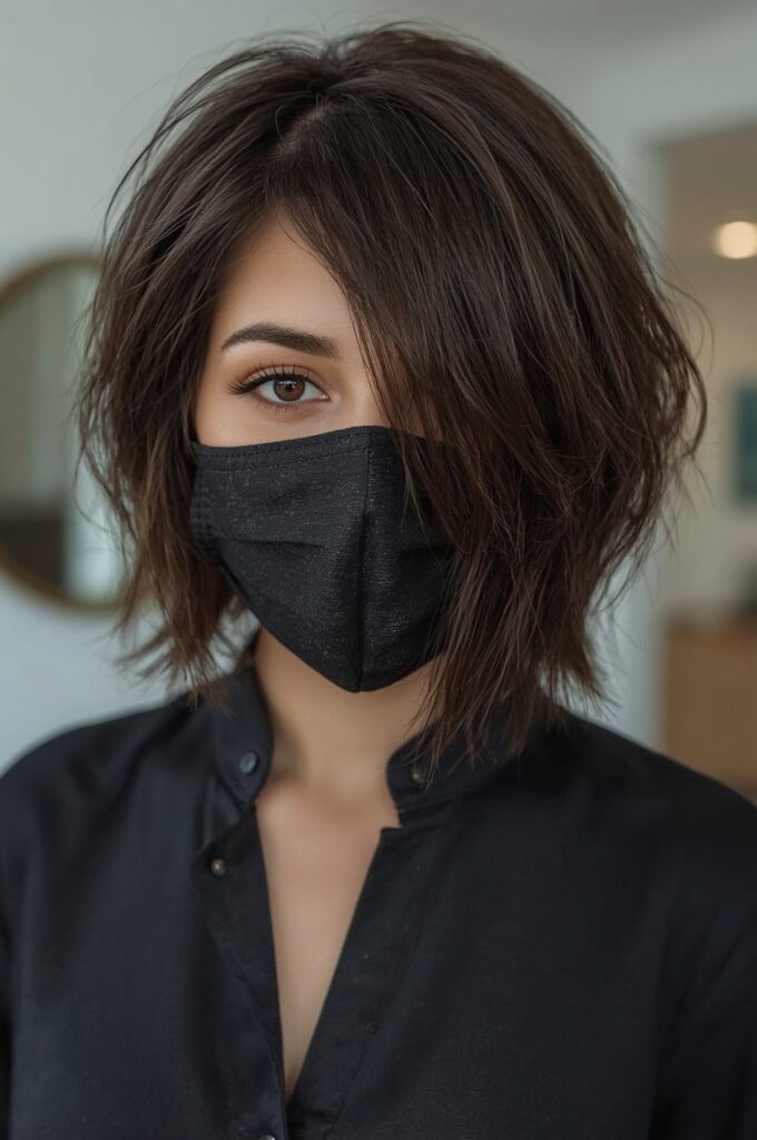 Asymmetrical Bob with Delicate Fringe