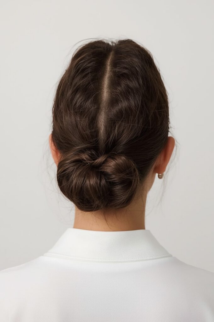 Edgy Mohawk Bun Hybrid