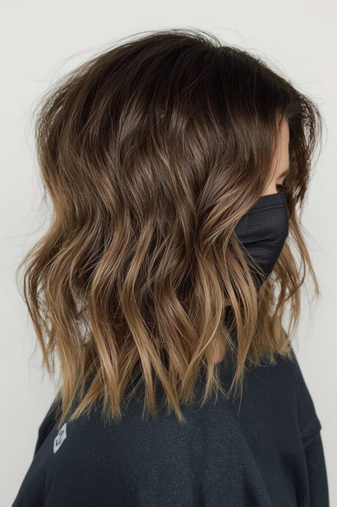 Wavy Lob with Choppy Ends