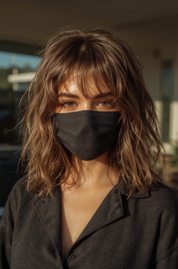 Wispy Bangs with Flipped Out Layers