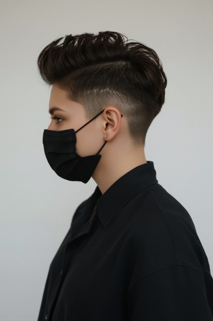 Undercut Pixie with Shaved Sides