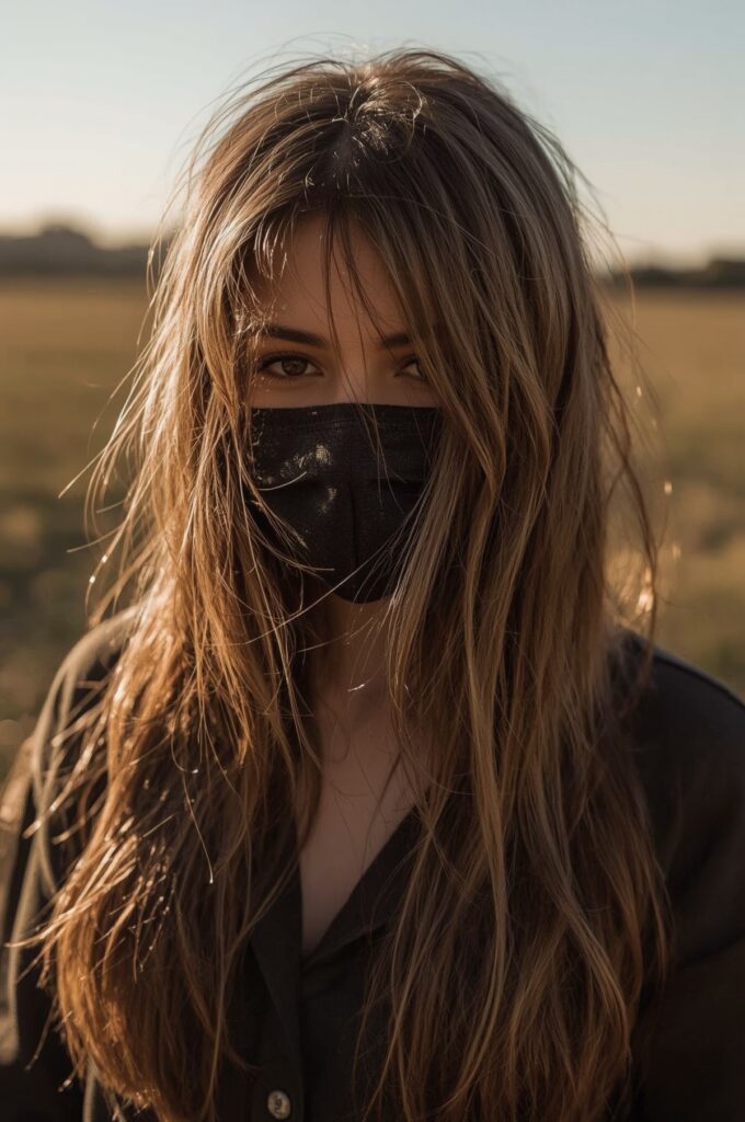 Ultra-Soft Wispy Bangs with Super Long Hair