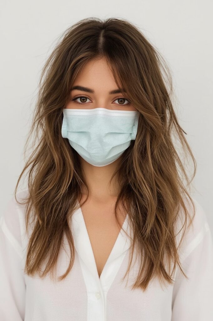 Soft Wispy Bangs with Face-Framing Layers