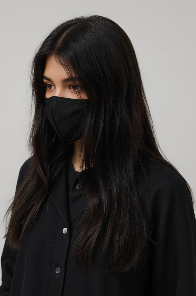 Long Straight Hair with Undercut