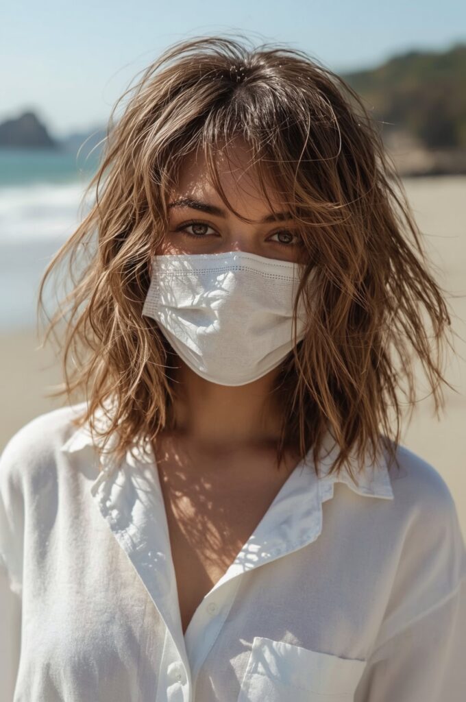 Textured Layers with Wispy Bangs and Waves