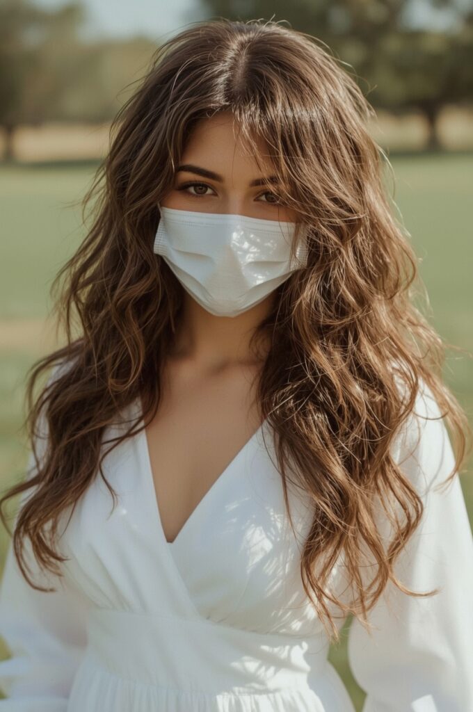 Wispy Bangs Framing Long Romantic Curls