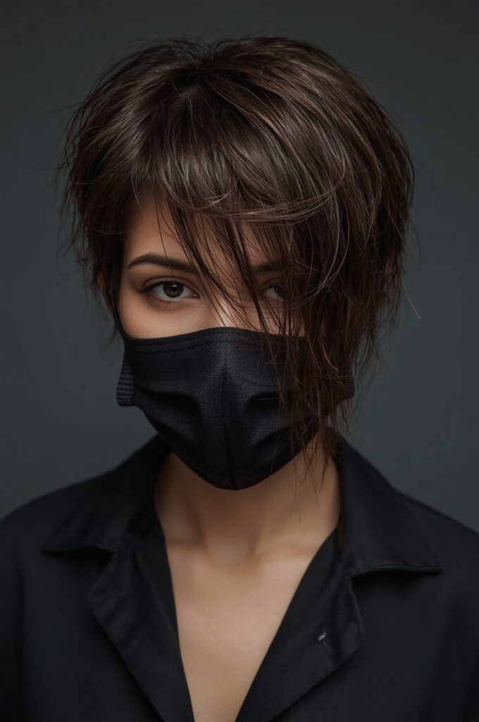 Pixie with Extra Long Side Fringe