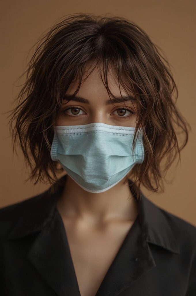 Tousled Bob with Wispy Curtain Fringe