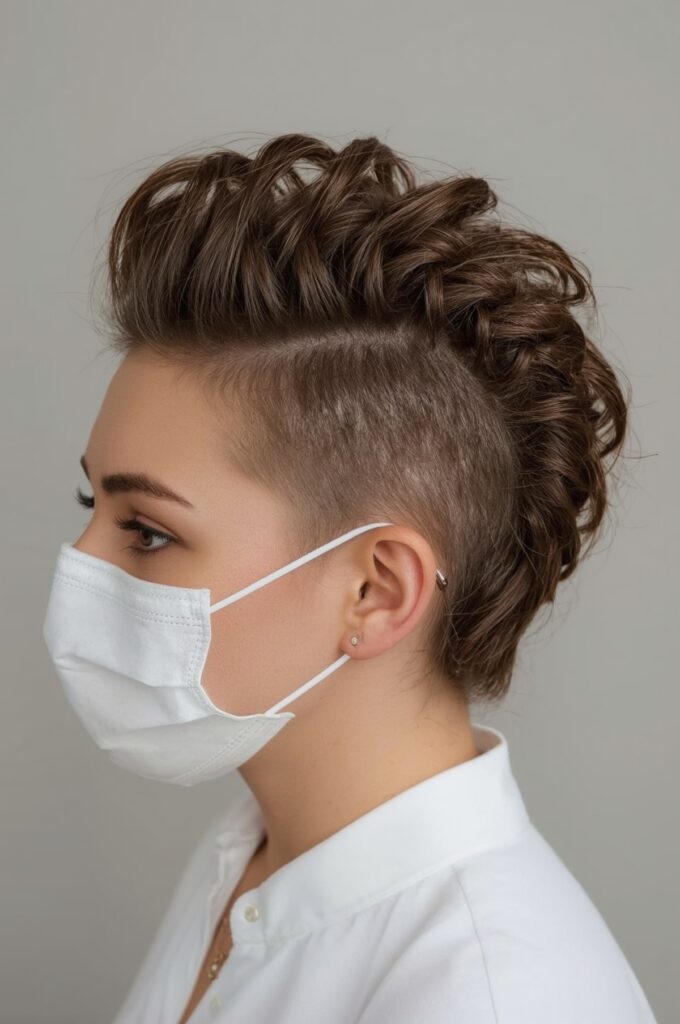 Braided Mohawk for Brides