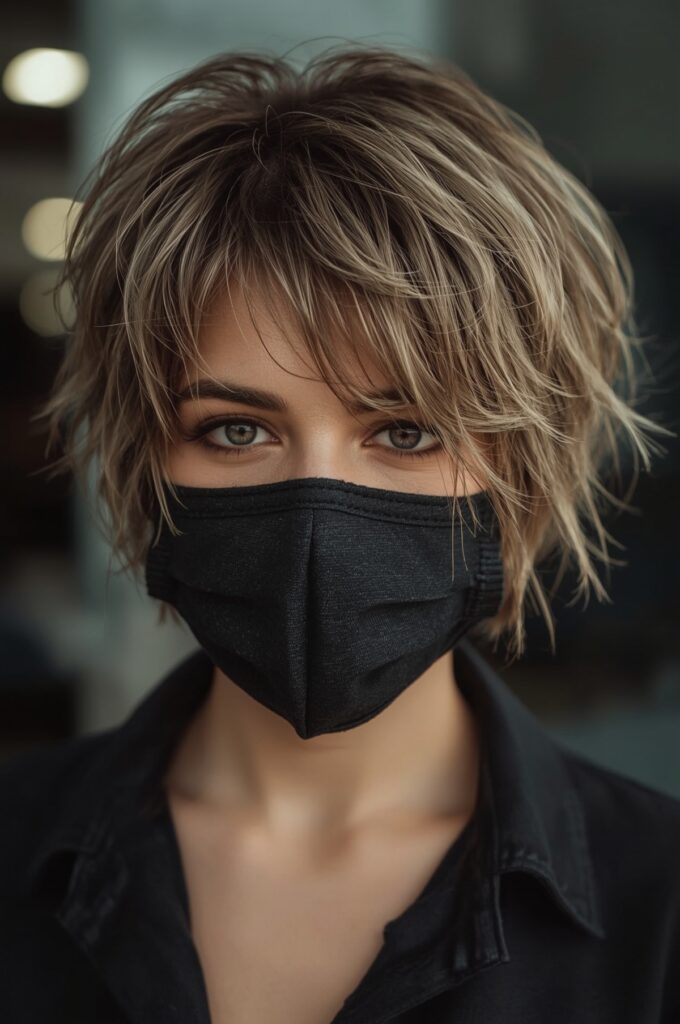Tousled Pixie with Wispy Bangs