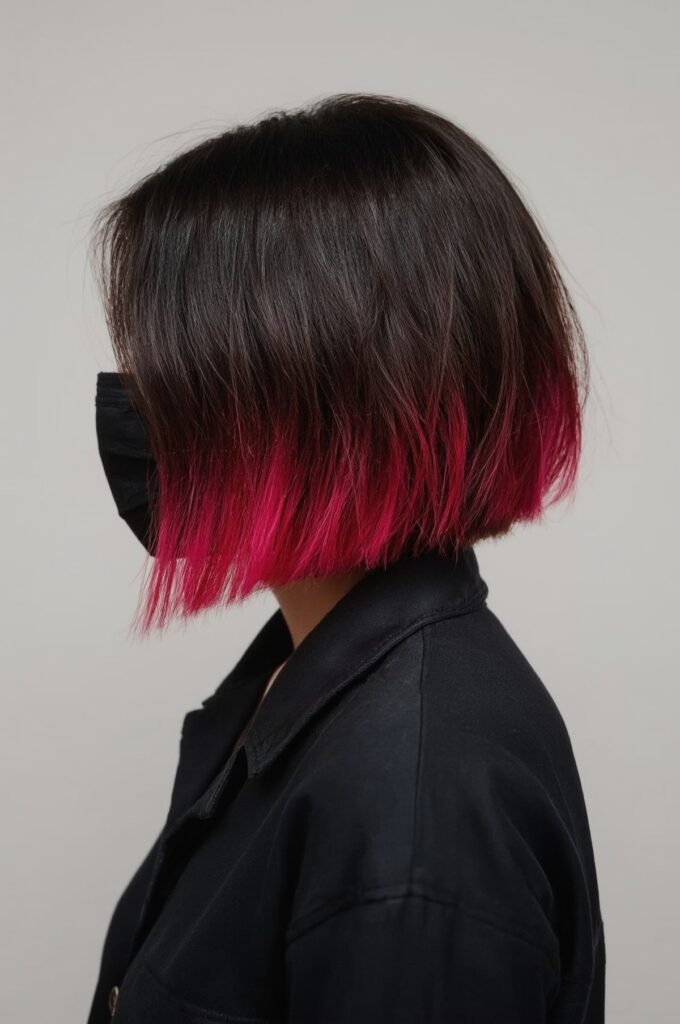 Ombre Bob with Bold Color Fade