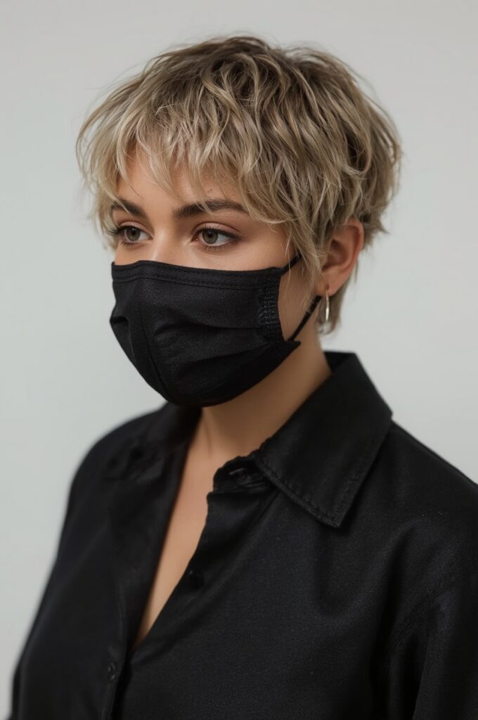 Pixie with Chunky Highlights