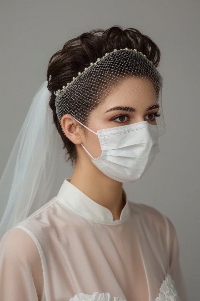 Spiked Quiff with Veil