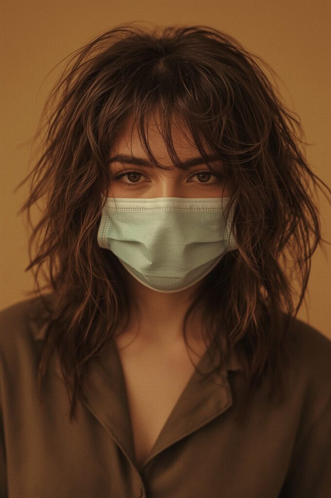 Wispy Bangs Styled with Long Retro Layers