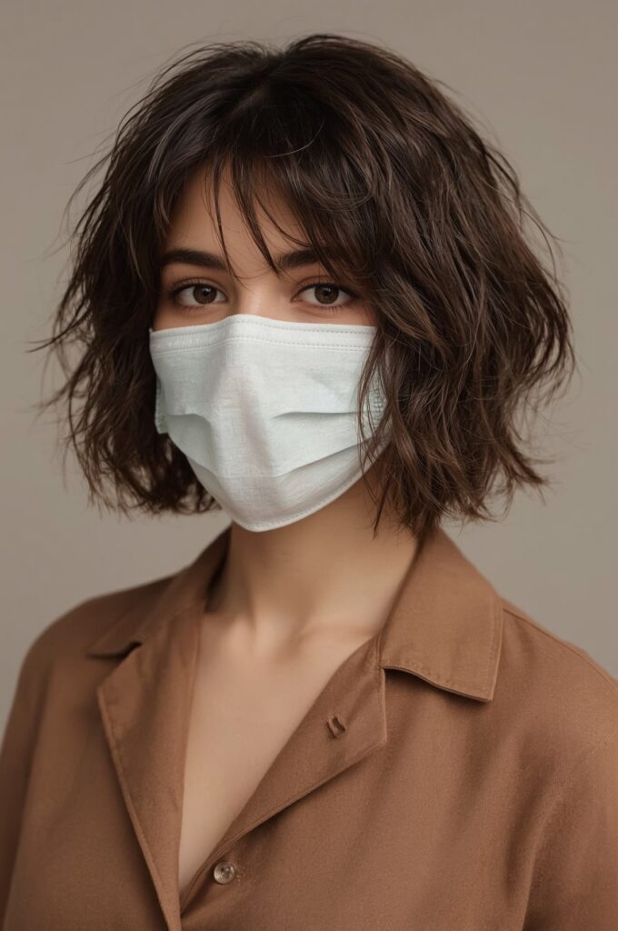 Modern Hush Cut with Wispy Bangs