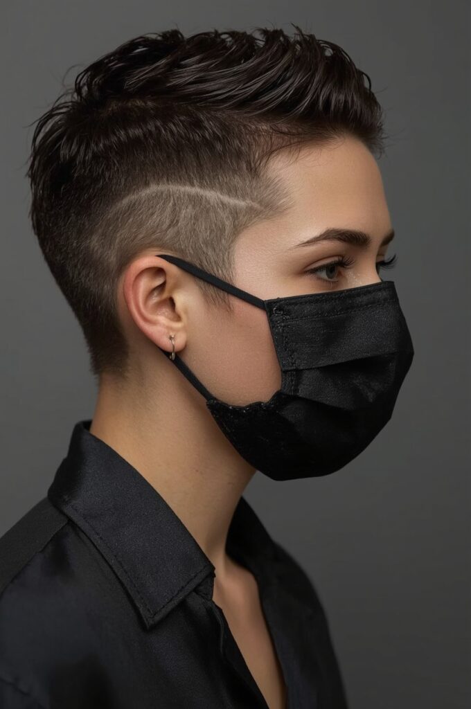 Undercut Pixie with Side Design