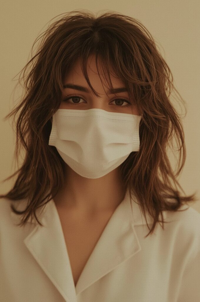 Long Wispy Bangs Framed with Light Face Layers