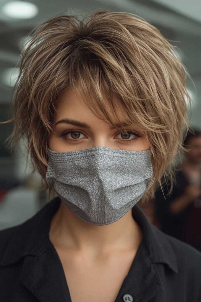 Pixie with Tousled Wispy Fringe