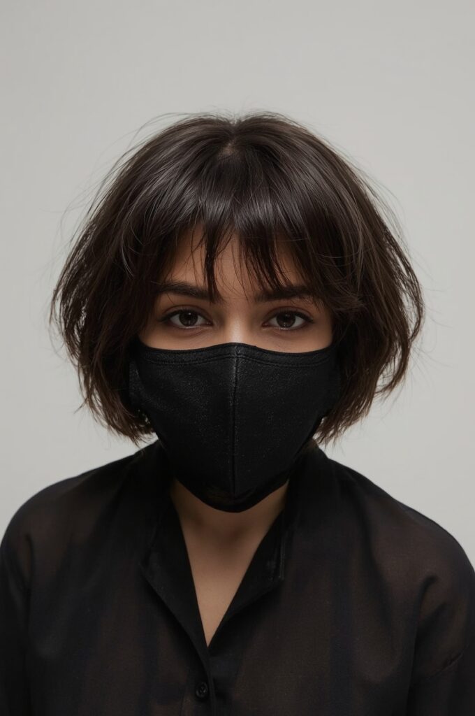 Sleek A-Line Bob with Soft Bangs