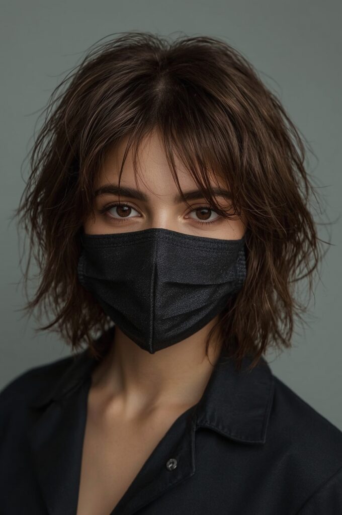 Face-Framing Bob with Wispy Bangs