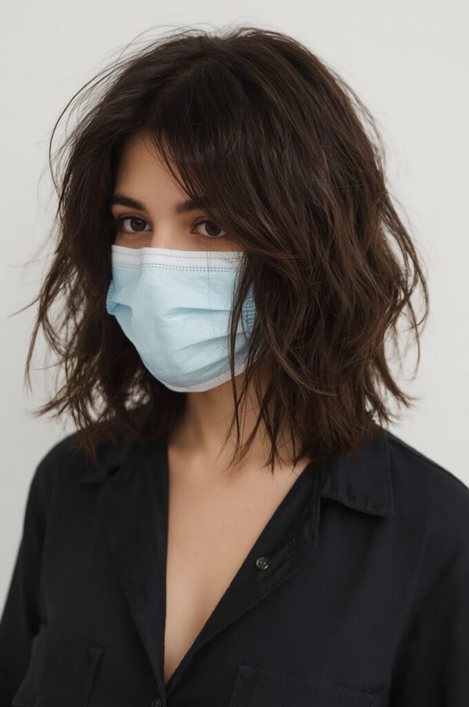 Rounded Shag with Flowy Fringe